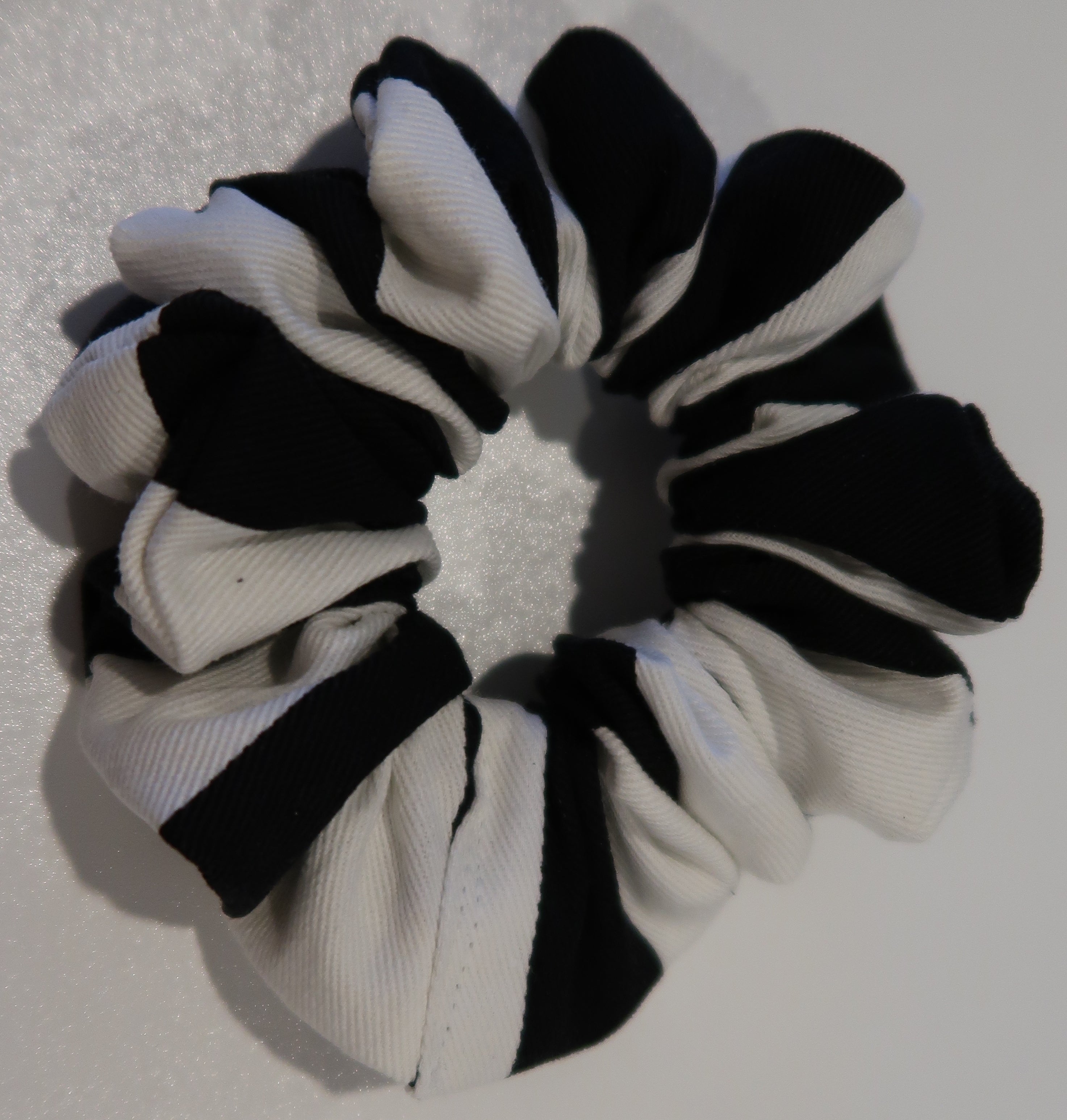 Black & White Hair Scrunchy