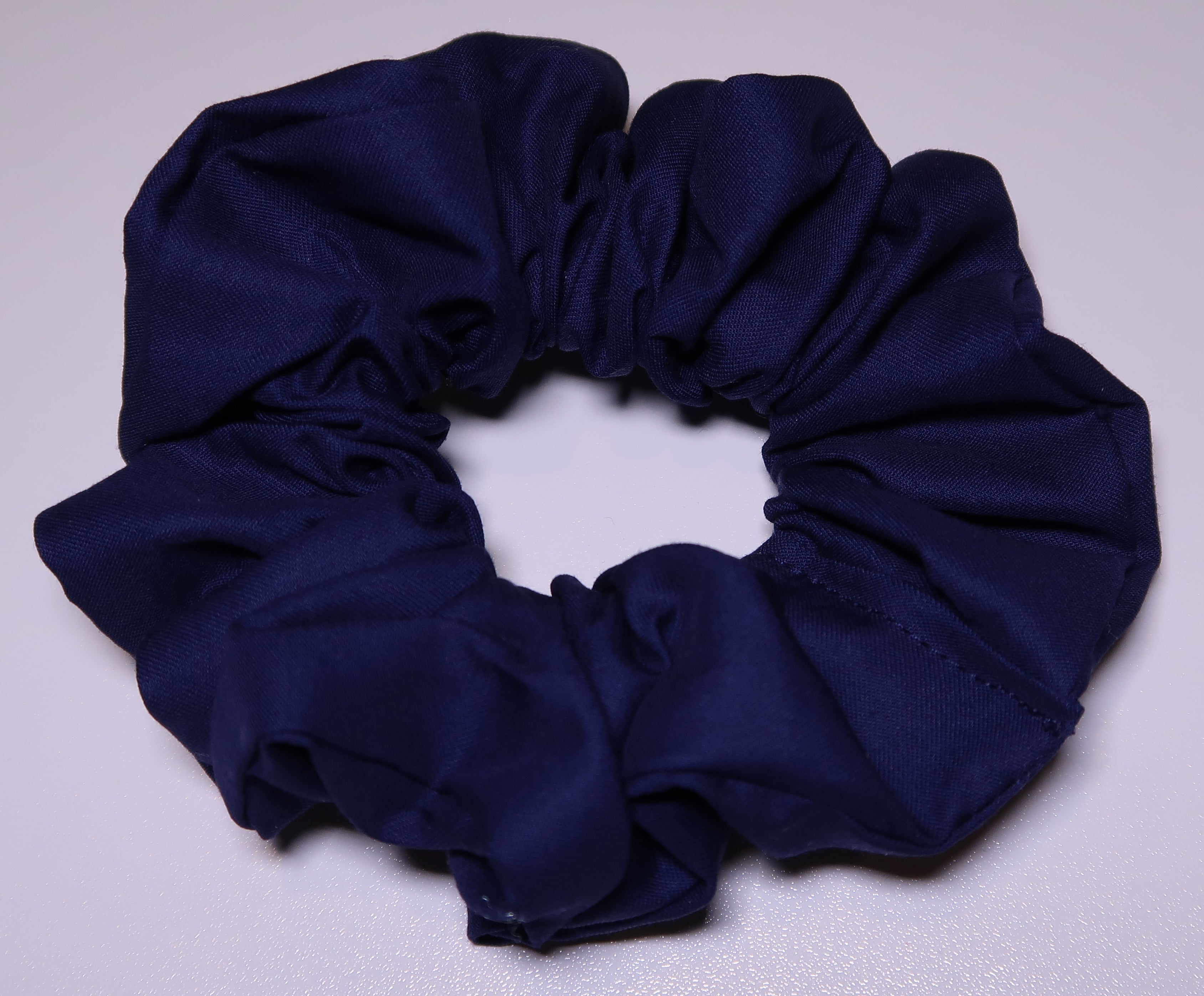 Navy Hair Scrunchy