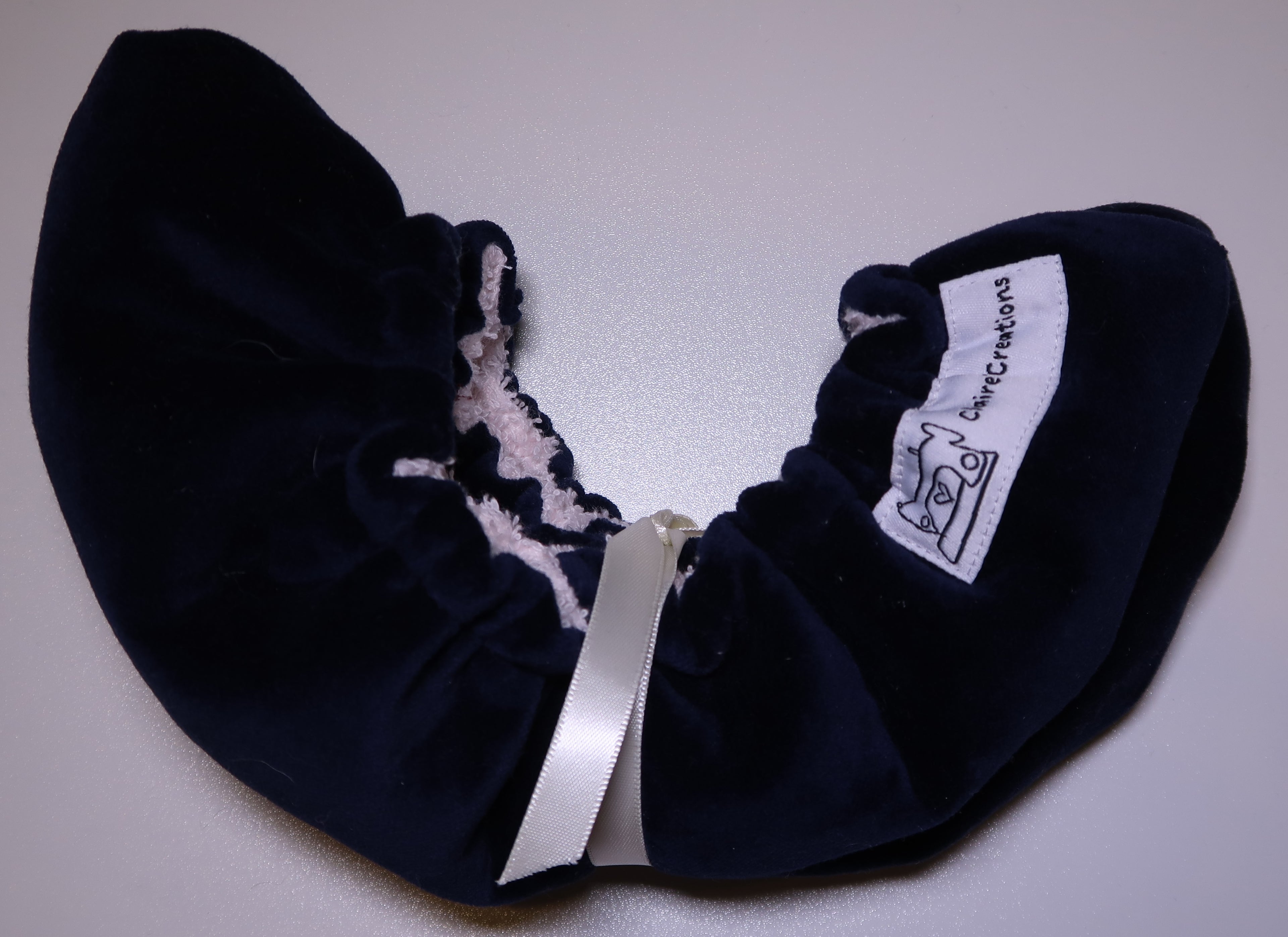 Navy Velvet Ice Skate Soakers