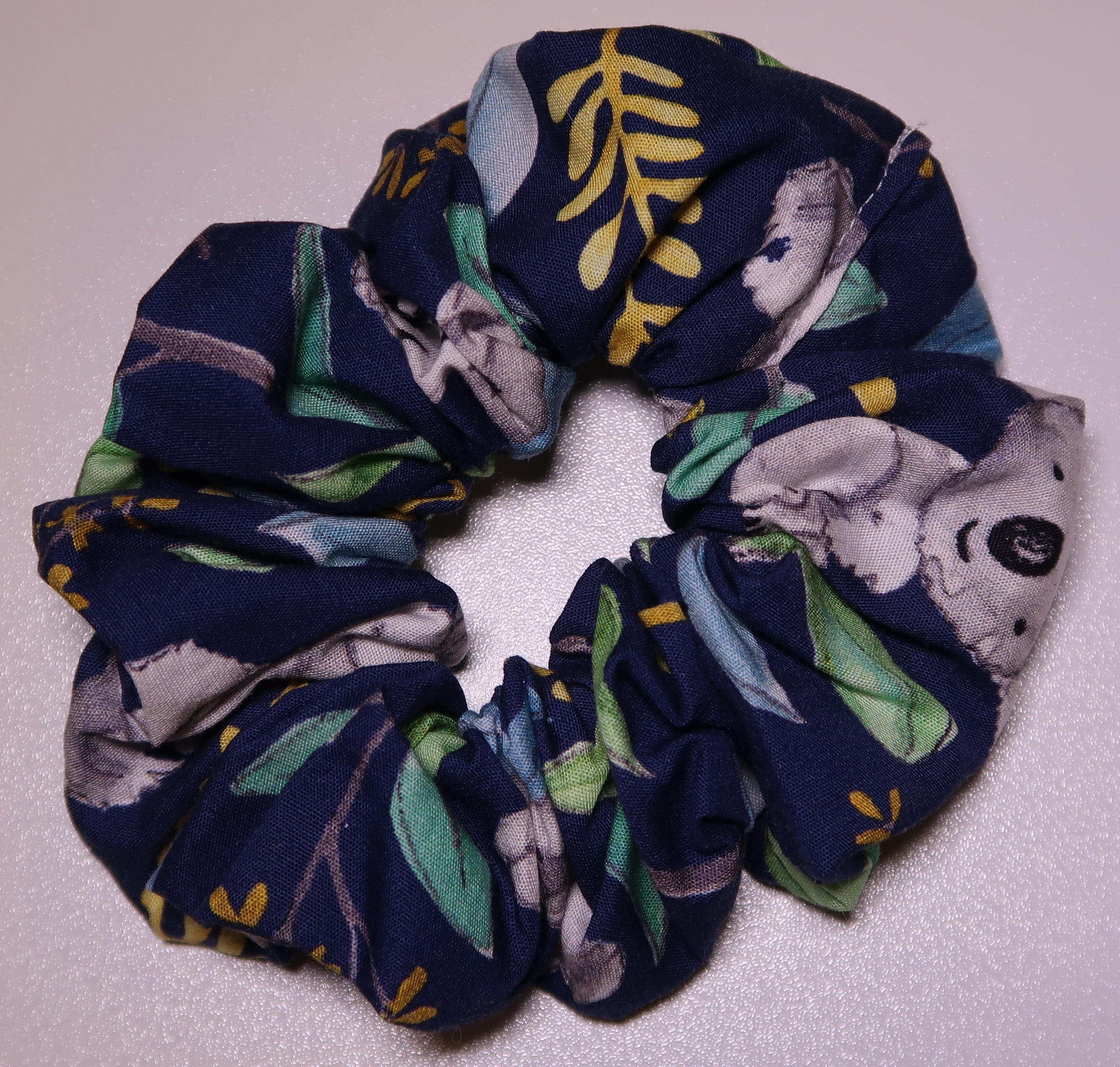 Koala Print Hair Scrunchy