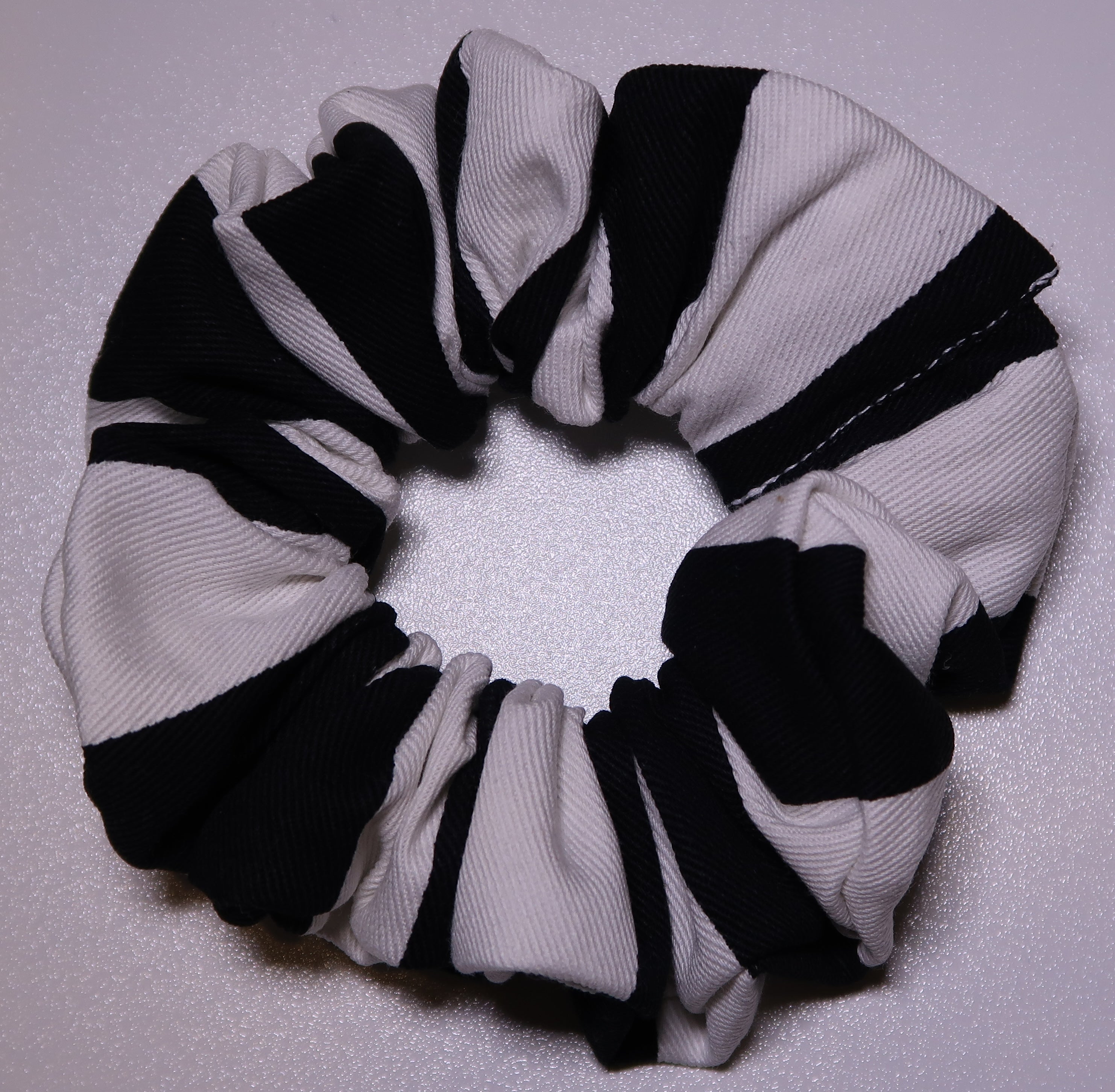 Black & White Hair Scrunchy