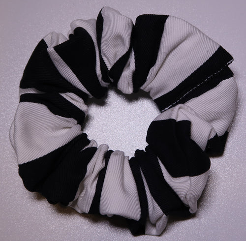Black & White Hair Scrunchy